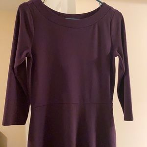 Ann Taylor flare bottom casual dress with pockets.